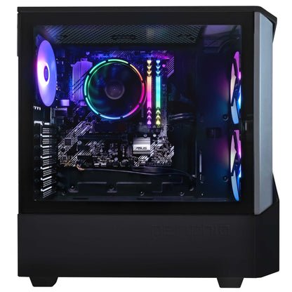 Dark Castle Prebuilt Gaming PC | AMD Ryzen 7 5700G CPU (4.6Ghz Turbo) | Radeon Vega 8 Igpu (4GB) | 1TB M.2 Nvme SSD Storage | 16GB DDR4 RAM | Windows 11 Computer | 5G-Wifi + BT