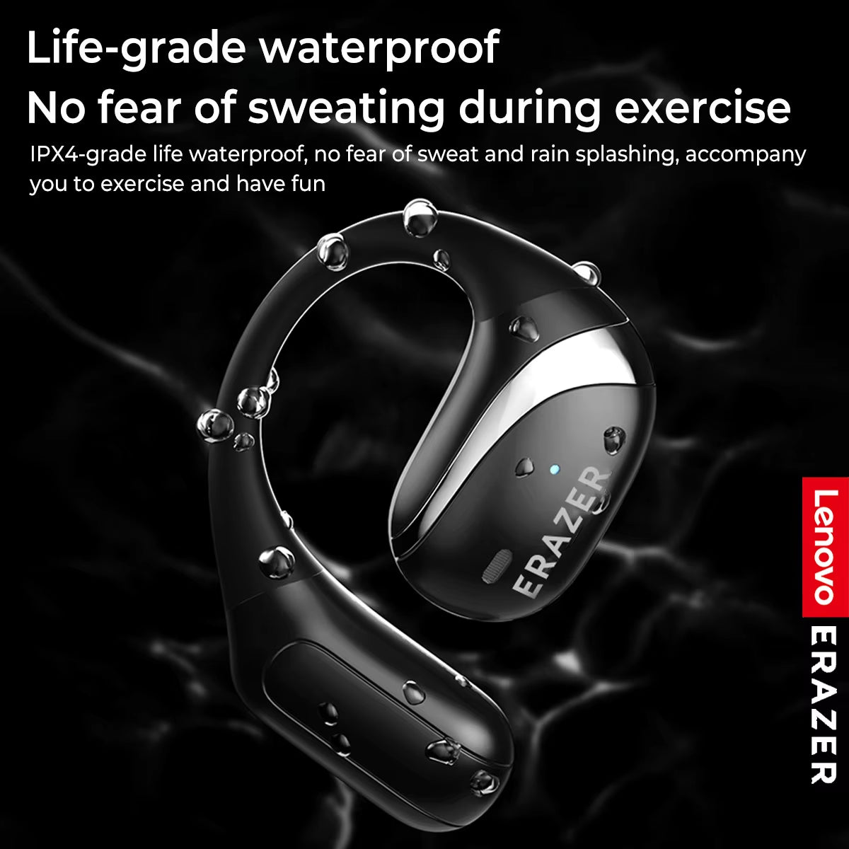 [Powerful Sound]  ERAZER X9 Wireless Headphones OWS Sports Open Bluetooth Earphones with Mic Noise Reduction Waterproof